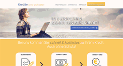 Desktop Screenshot of kredite-ohne-vorkosten.com